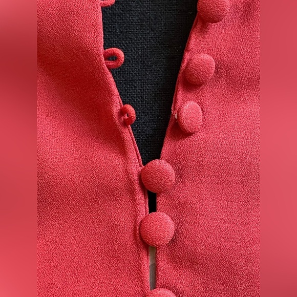 NWT Nanette Lepore Deep Red Blouse Size Large - Picture 2 of 5